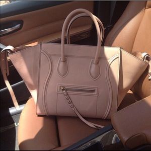 NUDE/BLUSH CELINE LUGGAGE BAG